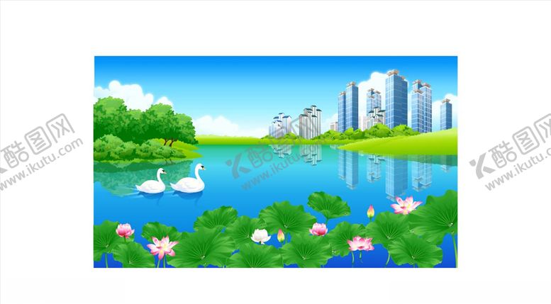 编号：27880710230834354253【酷图网】源文件下载-夏季公园风景