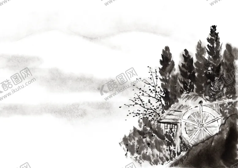 编号：84818405020136183243【酷图网】源文件下载-中国风山水水墨画
