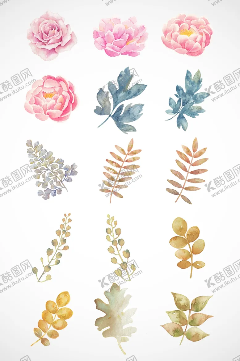 编号：21683909141817181728【酷图网】源文件下载-水彩花