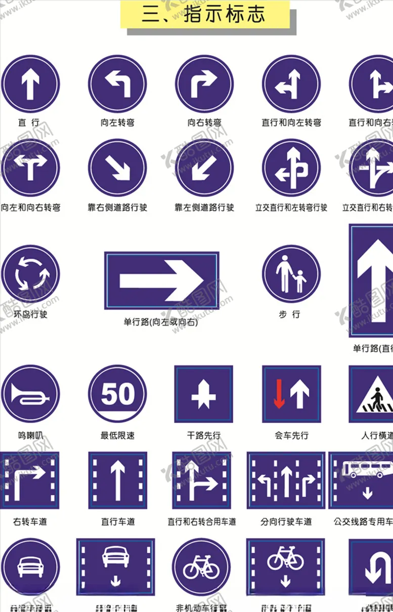 编号：14413606280237077283【酷图网】源文件下载-指示标志