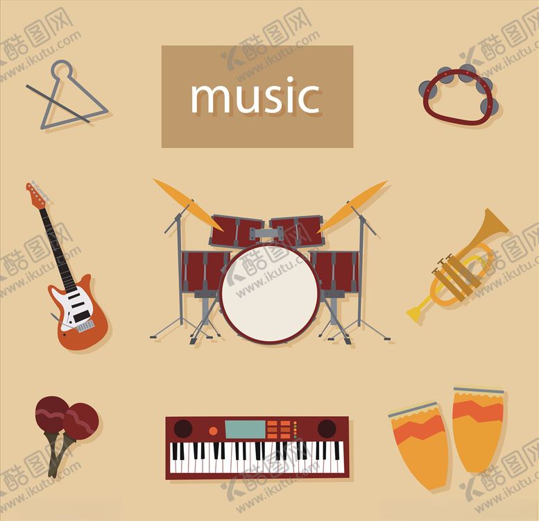 编号：95431309222203441797【酷图网】源文件下载-矢量乐器