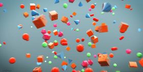 C4D模型动画炸开的物体