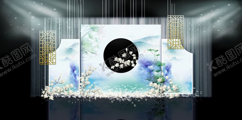 编号：97613209220639142016【酷图网】源文件下载-蓝色婚礼