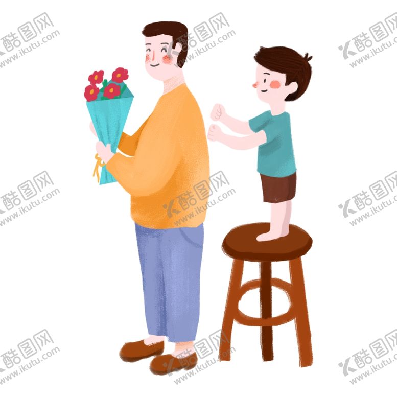 编号：14225710252221206912【酷图网】源文件下载-父亲节插画