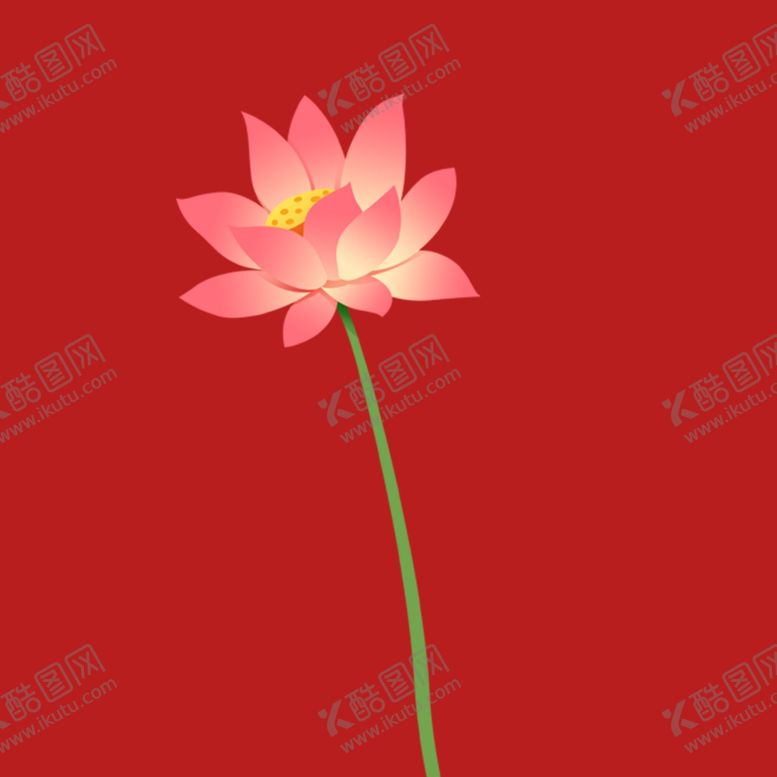 编号：77020301290637546924【酷图网】源文件下载-手绘荷花莲花