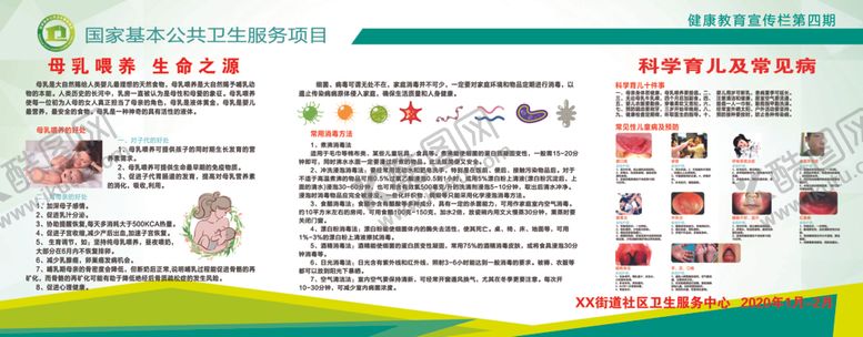 编号：96000610230436357554【酷图网】源文件下载-健康教育宣传栏母乳消毒常见病