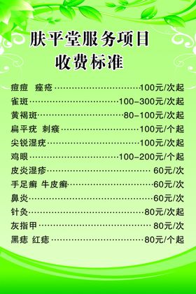 项目表