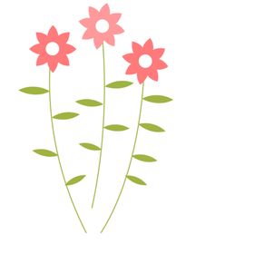 鲜花素材朵底纹小清新朵郁金香边纹