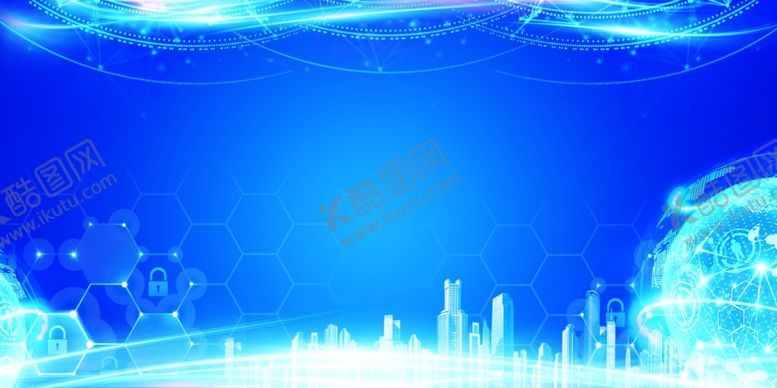编号：39268406300736183307【酷图网】源文件下载-蓝色城市背景
