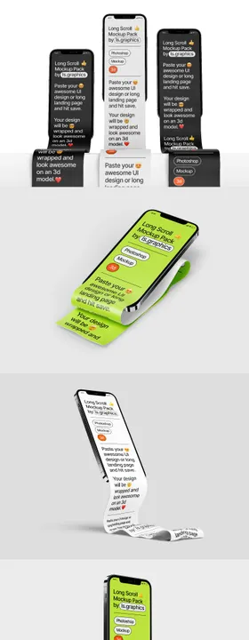 手机长图展示褶皱样机