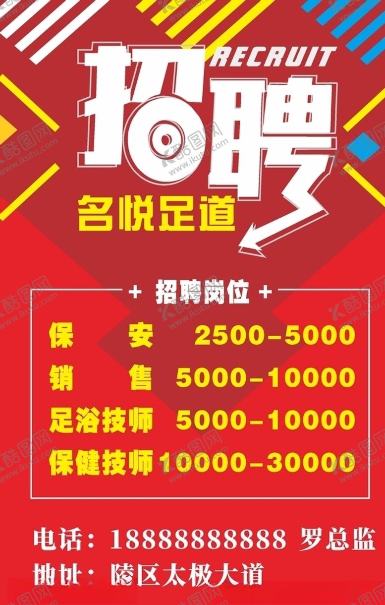 编号：98288909211409203327【酷图网】源文件下载-足道养生招聘