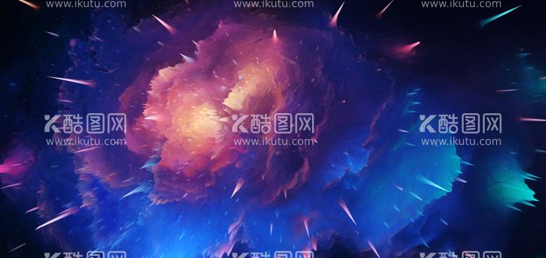 编号：75000012050733385654【酷图网】源文件下载-科幻星空喷溅背景