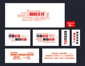 励志标语企业简介企业历程团队文化墙企业团队文化