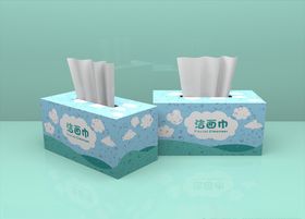 筷子套 会员卡 纸巾盒 展开图