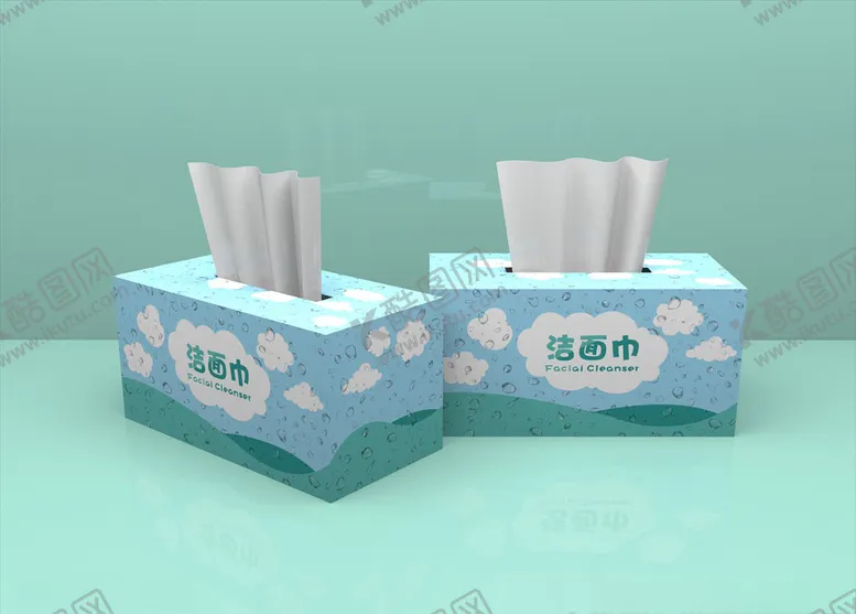 编号：68561107122218223529【酷图网】源文件下载-纸巾盒（展开图）