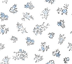 蓝白花卉图案纹理背景