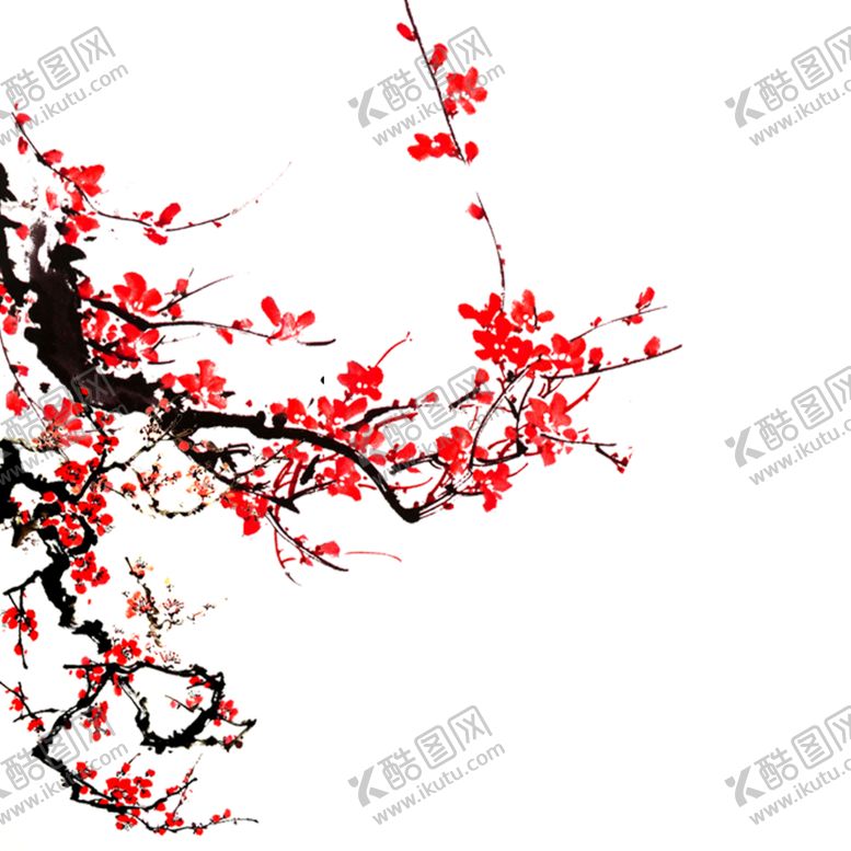 编号：61518606251644308181【酷图网】源文件下载-中国风水墨梅