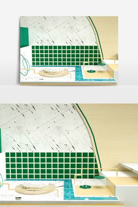 C4D美陈装置模型