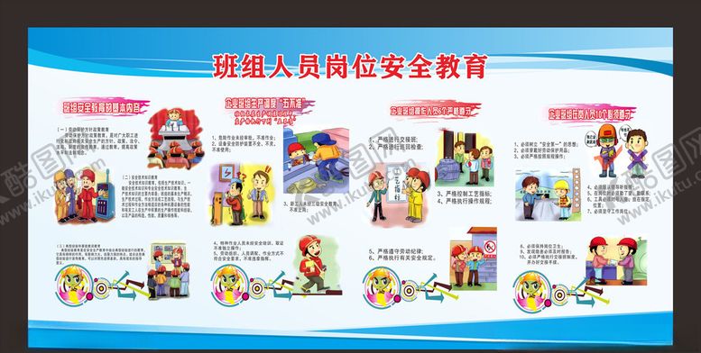 编号：38617906170611096303【酷图网】源文件下载-班组人员岗位安全教育