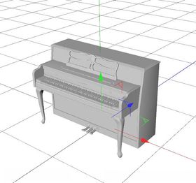 C4D模型钢琴