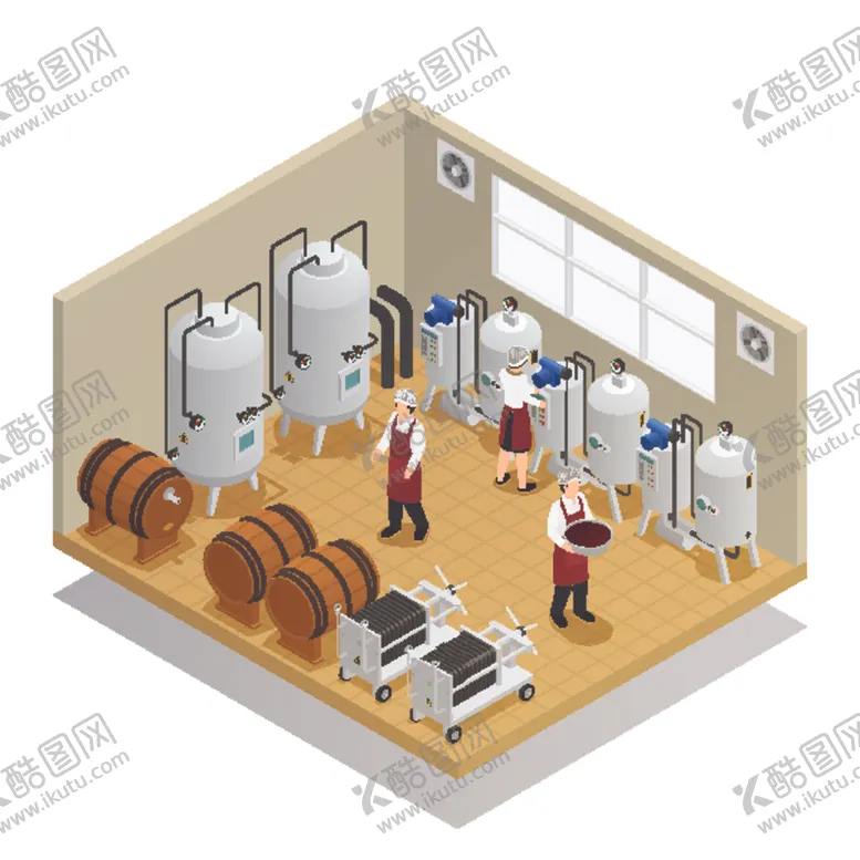 编号：92565701290754243811【酷图网】源文件下载-立体等距插画