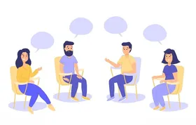 人物插图扁平办公矢量