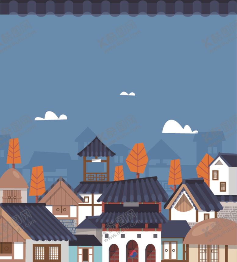 编号：12253010041659311510【酷图网】源文件下载-手绘古代建筑