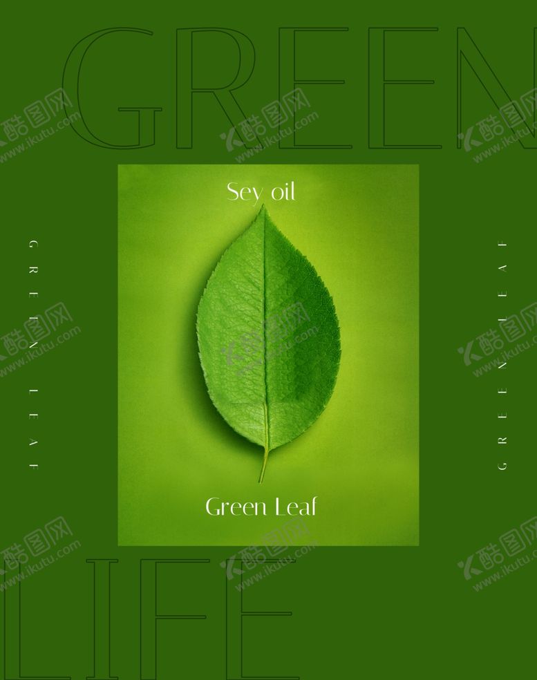 编号：31915910071603479389【酷图网】源文件下载-环保绿叶海报