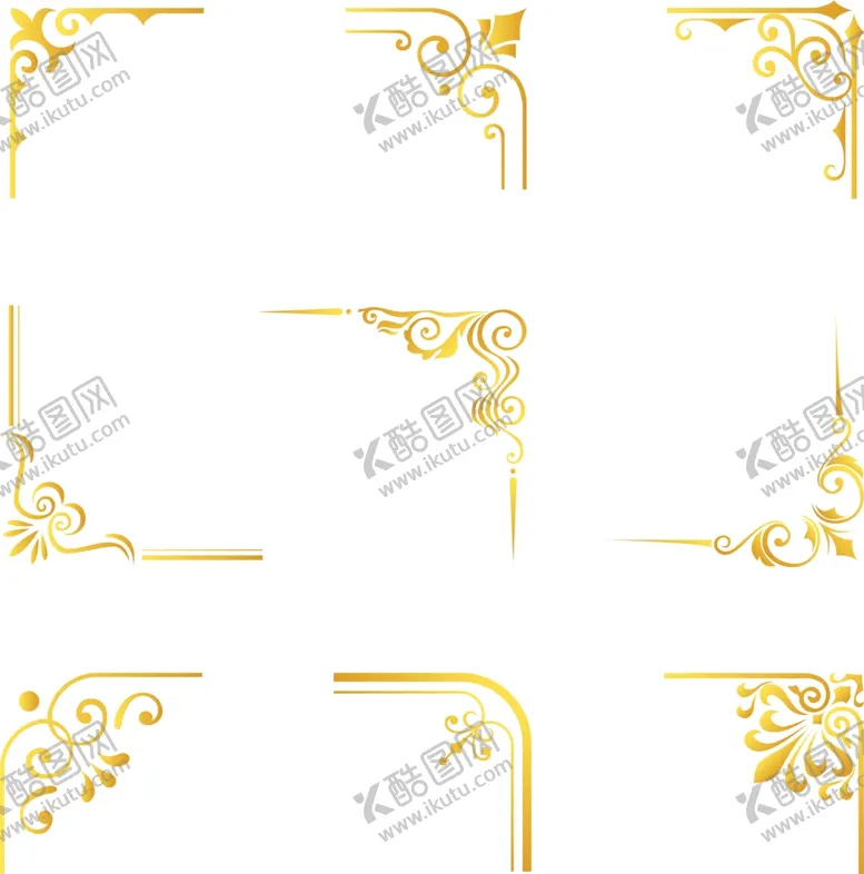 编号：55808205122030485222【酷图网】源文件下载-欧式边框边角