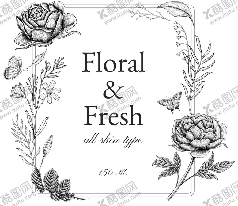 编号：21349110061345242985【酷图网】源文件下载-花朵插画签到处边框鲜花