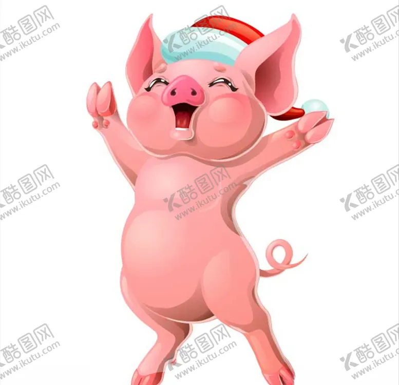 编号：85237604170212455543【酷图网】源文件下载-圣诞节小猪