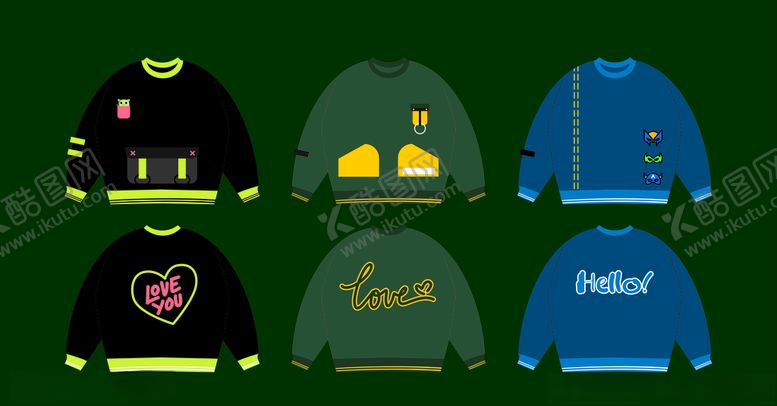 编号：97450409250035071499【酷图网】源文件下载-男童童装潮流卫衣服装设计