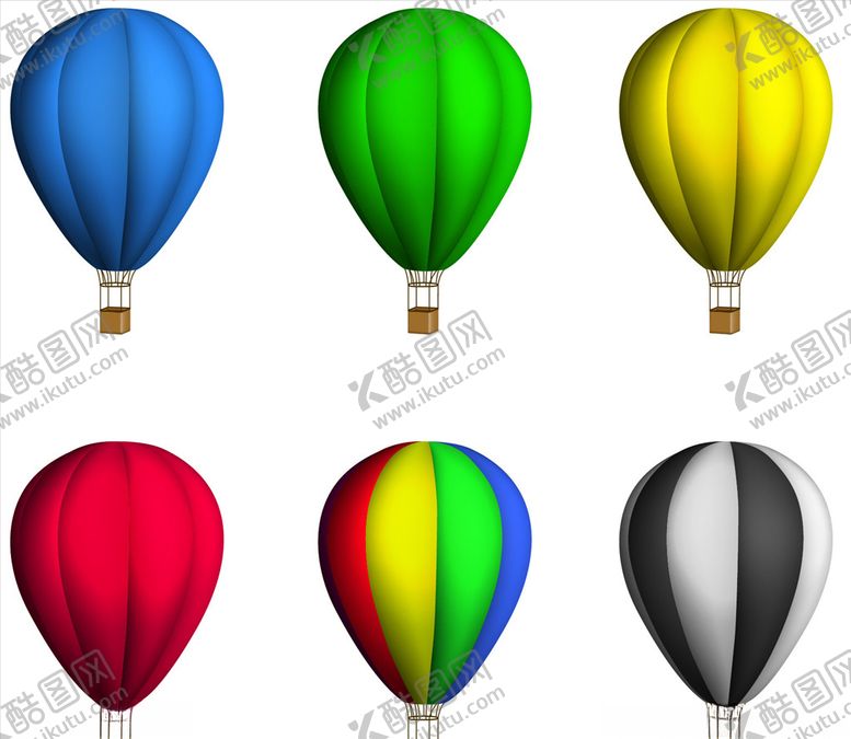 编号：54764210150710284893【酷图网】源文件下载-彩色热气球