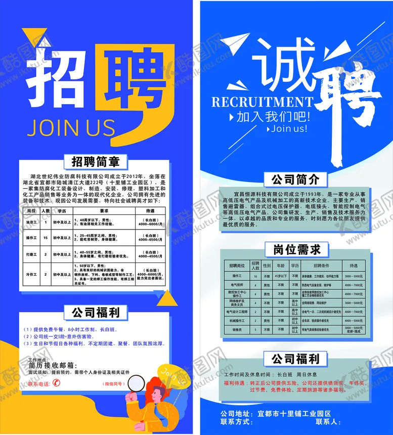 编号：15980401260458124080【酷图网】源文件下载-招聘展架  