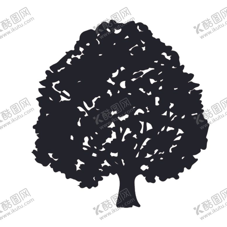 编号：81847410141158017748【酷图网】源文件下载-植物树木剪影