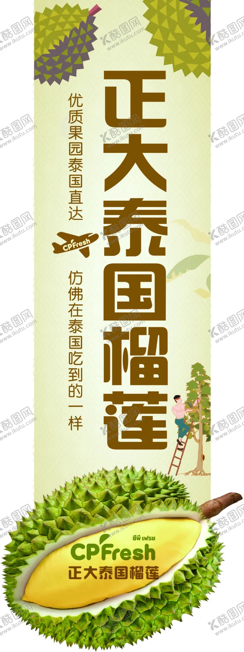 编号：26681602250145532474【酷图网】源文件下载-精选金猴榴莲吊挂