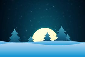 冬天背景色寒冷下雪