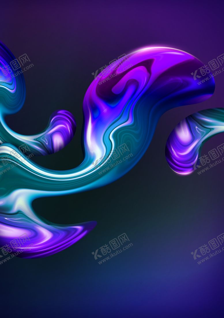 编号：40226610291651534606【酷图网】源文件下载-液态流体科技感背景