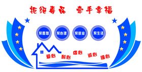 牵手幸福禁毒文化墙