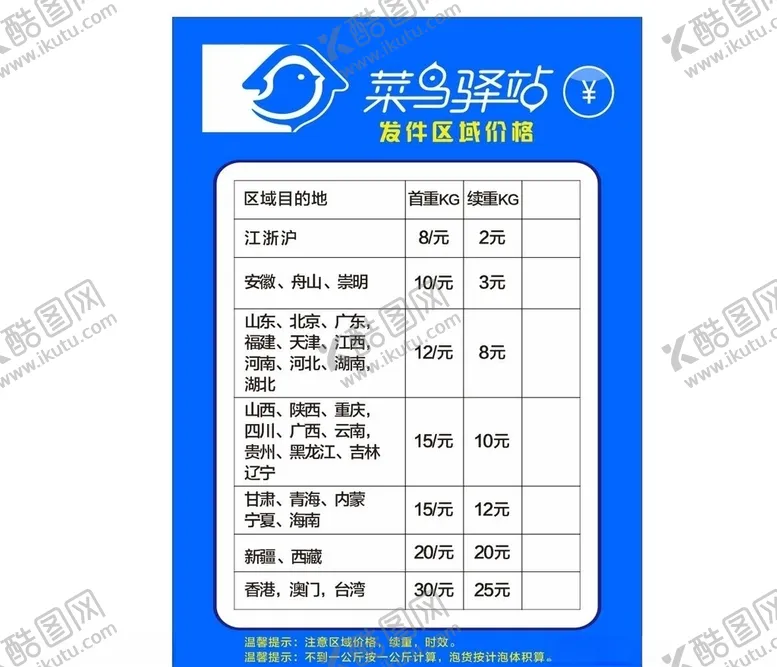 编号：52571007040522344165【酷图网】源文件下载-驿站价格单