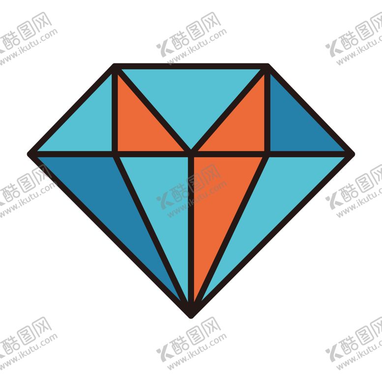 编号：54509507061049092076【酷图网】源文件下载-手绘钻石宝石水晶珠宝免扣素材