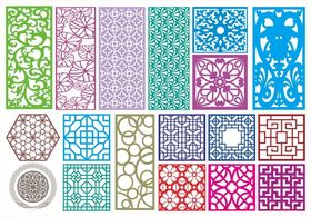 窗花镂空花纹屏风隔断雕花