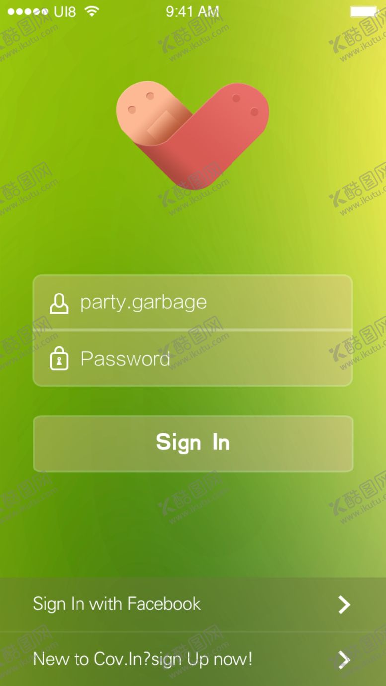 编号：35027810030923418739【酷图网】源文件下载-手机app登录界面