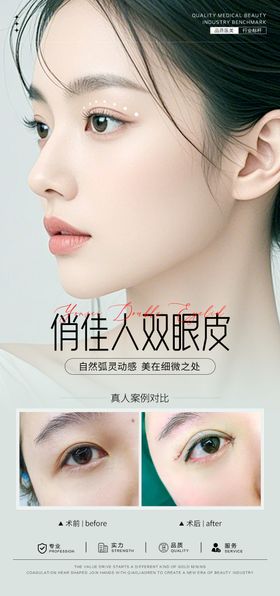 双眼皮打造案例海报