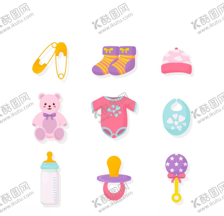 编号：37590009120115295236【酷图网】源文件下载-母婴图标素材矢量