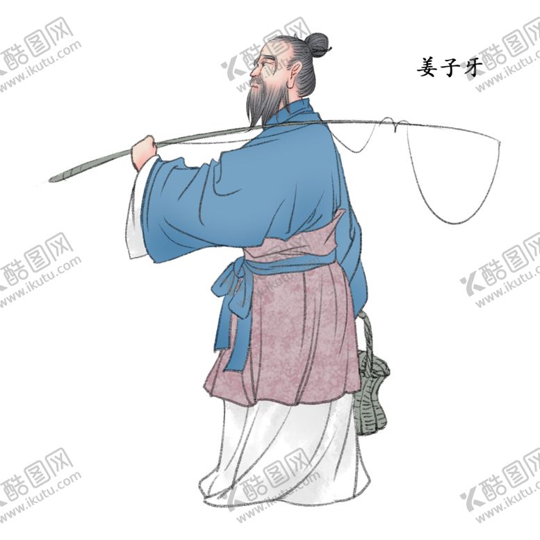 编号：16291007132312505240【酷图网】源文件下载-国学人物插画