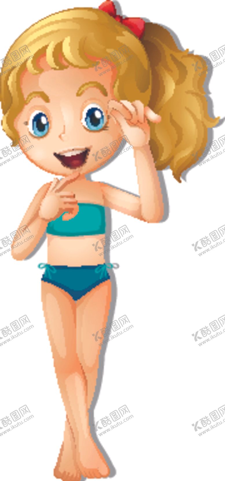 编号：73058210051237369081【酷图网】源文件下载-穿泳衣的女孩