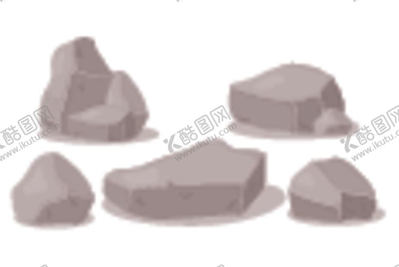 编号：37217010040620517660【酷图网】源文件下载-矢量岩石石块装饰