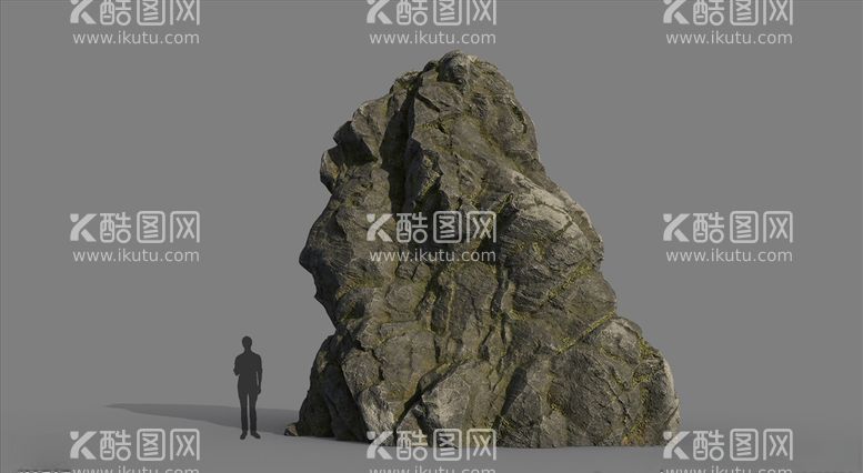 编号：84780003211017326045【酷图网】源文件下载-C4D模型岩石假山石头景观石