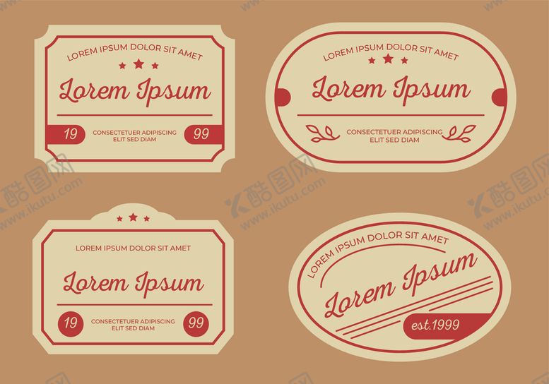 编号：99046109230247228198【酷图网】源文件下载-矢量标签素材